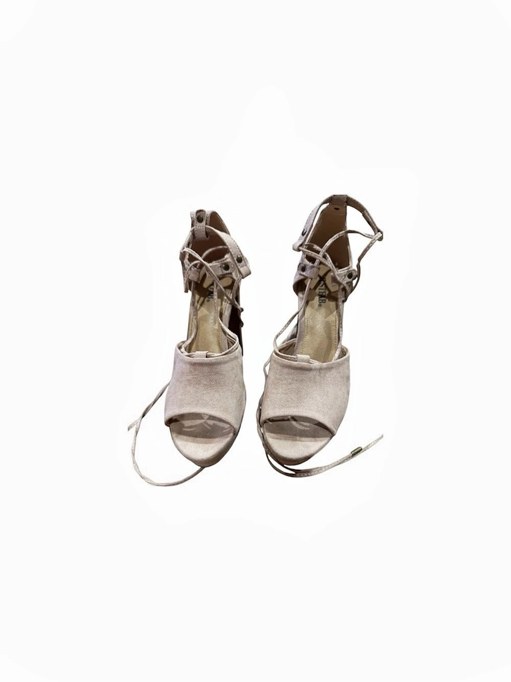 Just Fab Strappy Heels in Soft Pink